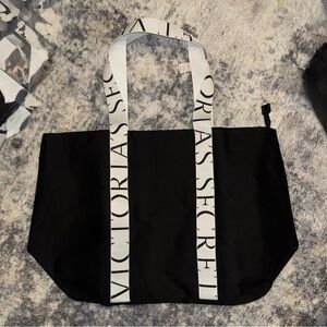 Victoria's Secret Black and White Tote New Edition